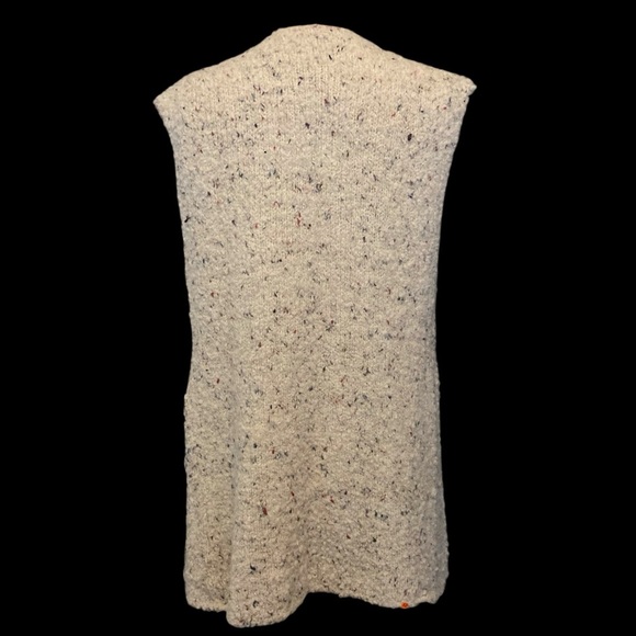 Sundance Acrylic + Alpaca Blend Boucle Knit Sleeveless Shawl Collar Cardigan - Picture 7 of 7